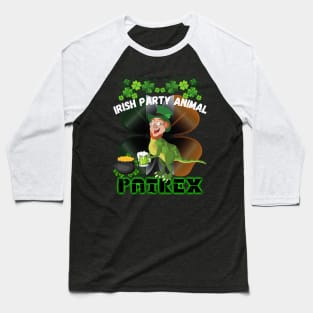 Saint Patrick's Day Irish Party Animal - Patrex Baseball T-Shirt